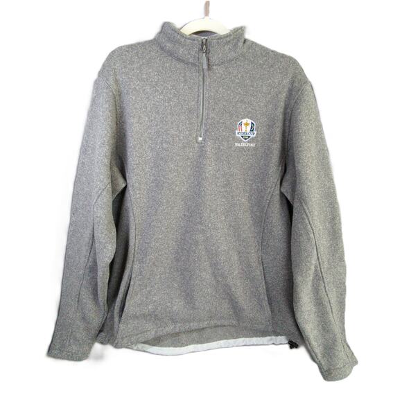 Peter Millar Other - Peter Millar Ryder Cup 2016 Hazeltine Sweater Mens M Gray 1/4 Zip